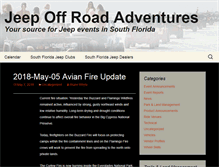 Tablet Screenshot of jeepoffroadadventures.com